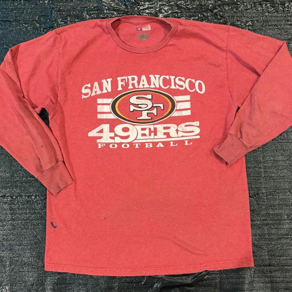 Nfl Men's Red and Burgundy Shirt